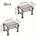 Multi Functional Stainless Steel Stool - Durable Thick & Sturdy Stool, Ideal for Living Room, Bathroom, Kitchen, Corridors