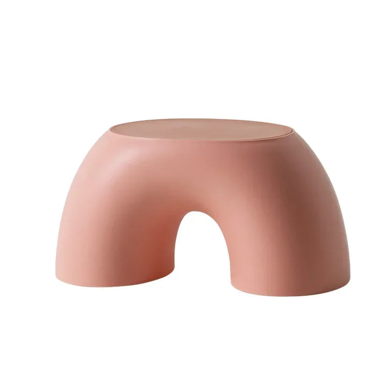 Stool Plastic Rainbow Shape Footstool Safety Kids Step Stool Seat For Living Room Indoor Furniture Children'S Stool Toy