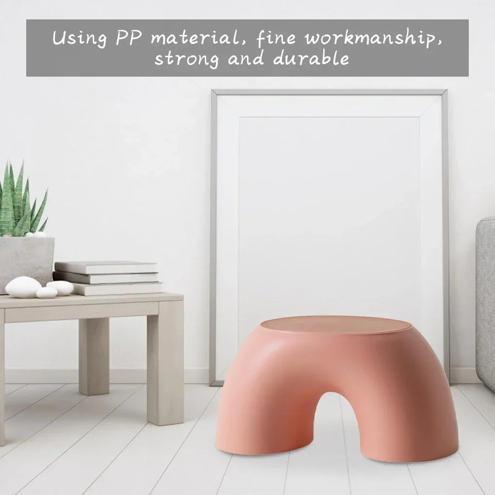 Stool Plastic Rainbow Shape Footstool Safety Kids Step Stool Seat For Living Room Indoor Furniture Children'S Stool Toy