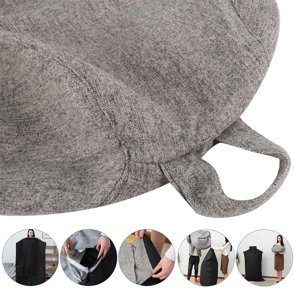 Large Small Lazy Sofa Cover Chairs Without Filler Linen Cloth Lounger Seat Bean Bag Pouf Puff Couch Tatami Living Room